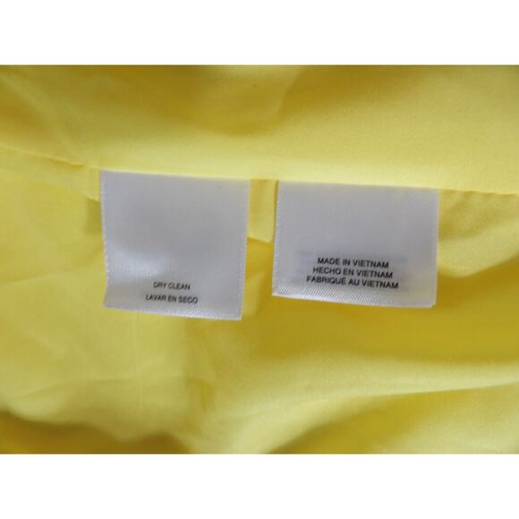 Albert Nippon Sz 18 Jacket Tweed Trench Coat Yellow Lemon Creme Long NWT - Picture 8 of 16